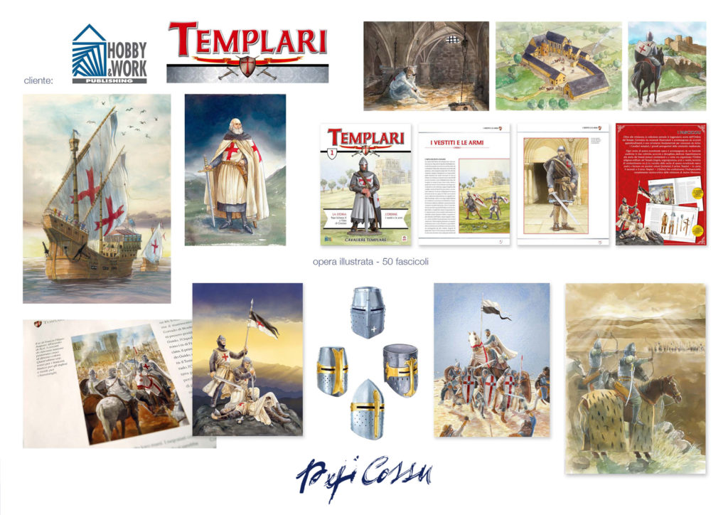 Templari, opera illustrata a fascicoli, EDIZIONI HOBBY&WORK